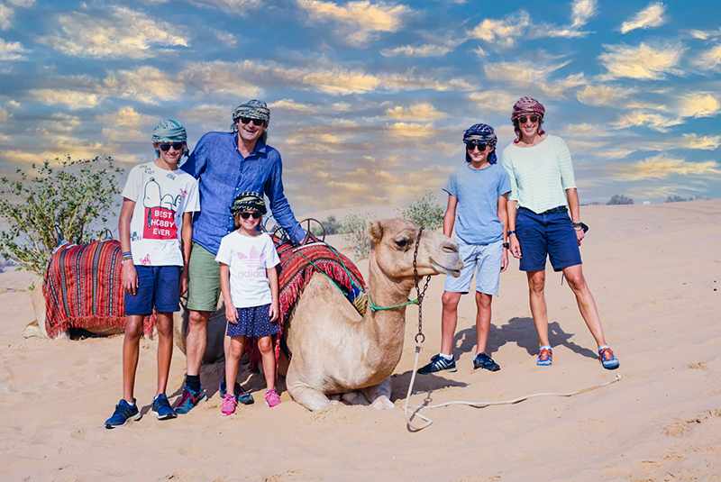 luxury desert experience with family